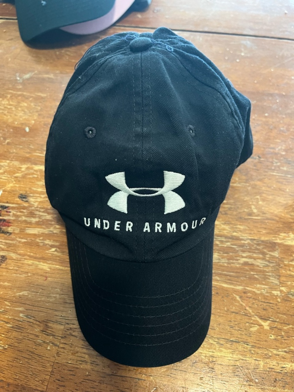 Under Armour Black Cap with White Logo